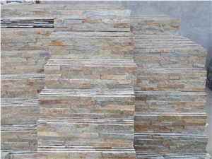Natural Rusty Cultured Stone Veneer Feature Wall