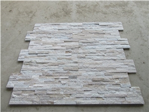 Natural Yellow White Wooden Stone Wall Cladding