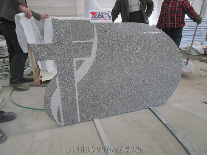 New G664 Granite Custom Monuments Headstone