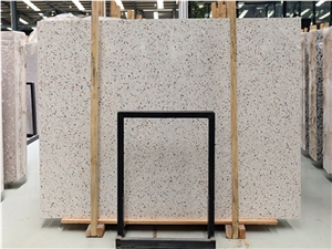 Polished Cement Terrazzo Stone Slabs Floor Tiles