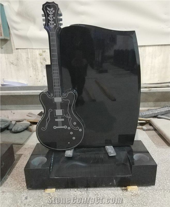 Absolute Black Granite Headstone From China StoneContact Com   Absolute Black Granite Headstone P864134 2b 