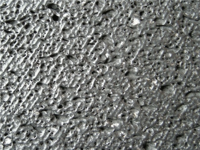 Brushed Lava Stone Tile & Slab, China Black Basalt