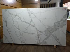 Artificial Nano Carrara Kitchen/Floor/Wall Slabs
