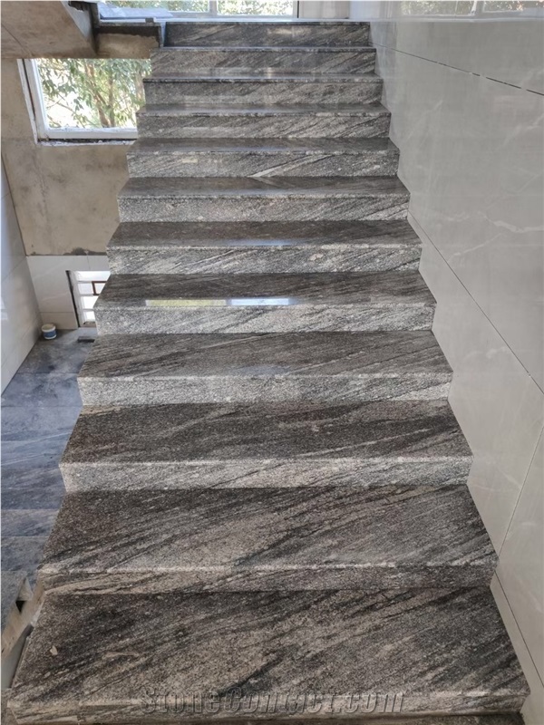 Juparana Grey Granite Stone Stair