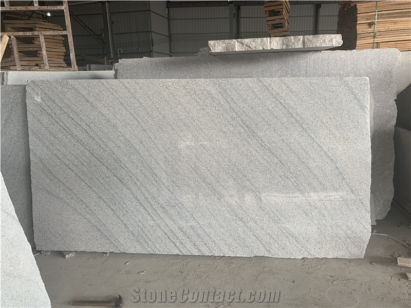 Viscount White Chinese Marble Grey Wave Big Slabs