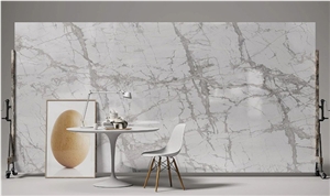 Thin Alternative White Marbles Slab