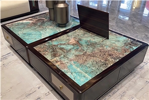 YUANDA Ultra Thin 1Mm Marble Veneer Solid Surface Table Tops