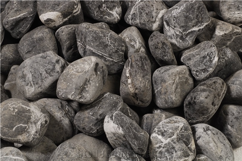 Black Pebbles & Gravels, Flouray Black Stone