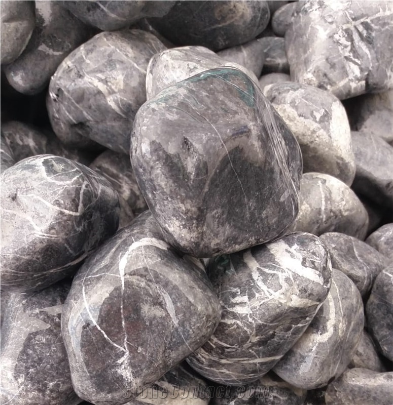 Black Pebbles & Gravels, Flouray Black Stone