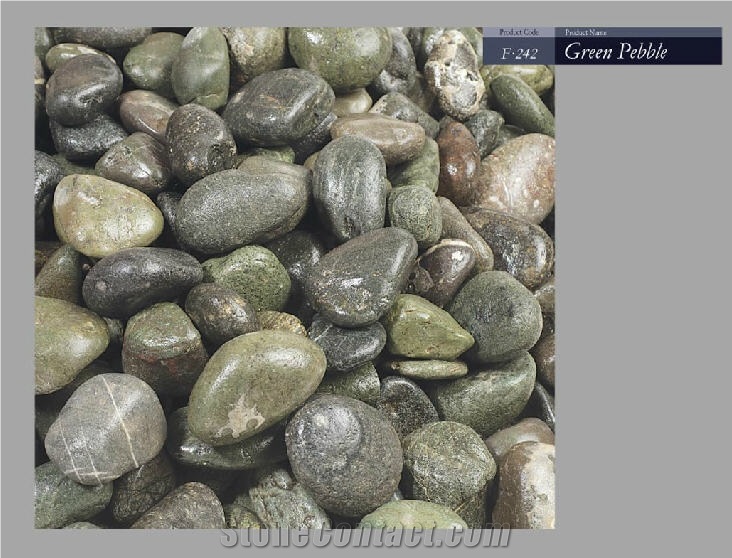 Natural Pebbles, Flouray Green River Stone