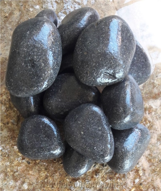 Tumbled Basalt Pebbles & Gravels, Flouray Basalt
