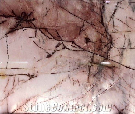 Brazil Crystal Pink Quartzite Polished Tiles&Slabs