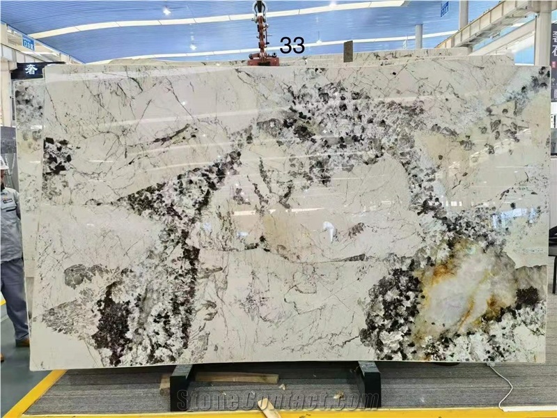 Brazil Pandora White Quartzite Polished Big Slabs