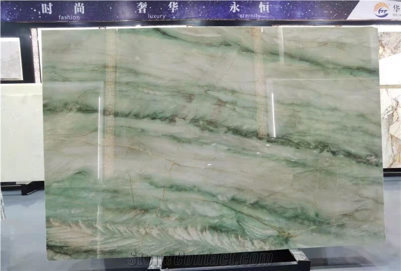 Brazil Royal Green Quartzite Polished Big Slabs