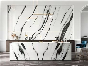 China Panda White Marble Polished Wall Covering