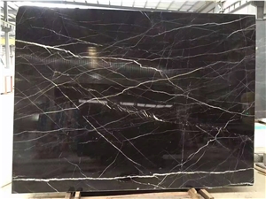 China Portor Gold Black Marble Polished Big Slabs