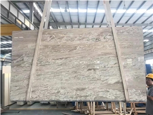 Grey and White Marble Polished Wall & Floor Slabs