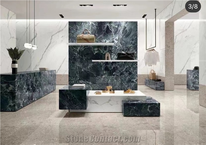 Italy Green Marble Polished Floor Tiles&Wall Slabs