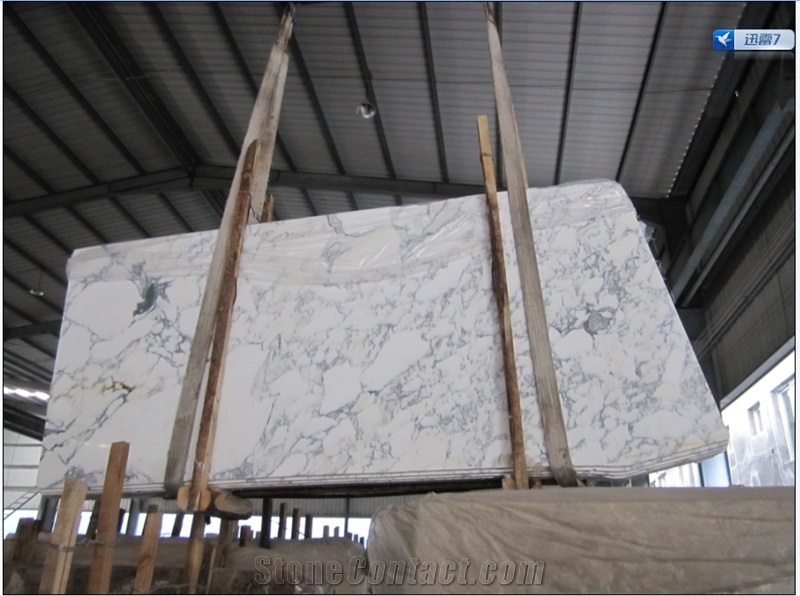 Arabescato Carrara White Marble Floor Wall