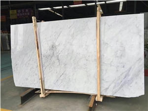 Bianco Carrara White Marble Slab Tile Wall Step Project