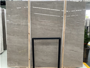 Caesar Grey Marble Slab Tile Wall Step Floor Project