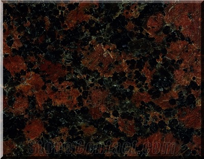 Carmen Red Granite Slabs Tiles Polished for Kitchentop