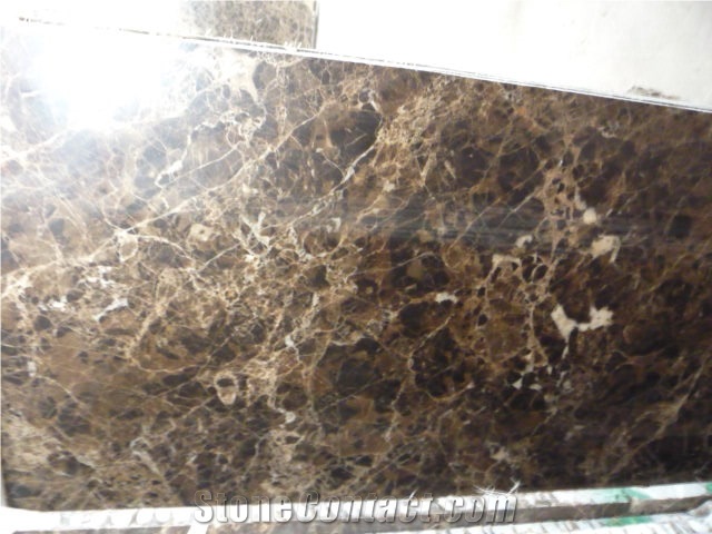 China Dark Emperador Brown Marble Slab Tile