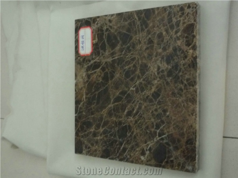 China Dark Emperador Brown Marble Slab Tile
