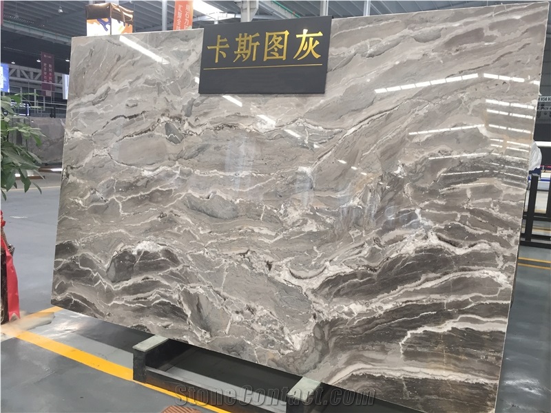 China Venice Brwon Slab Tile for Project