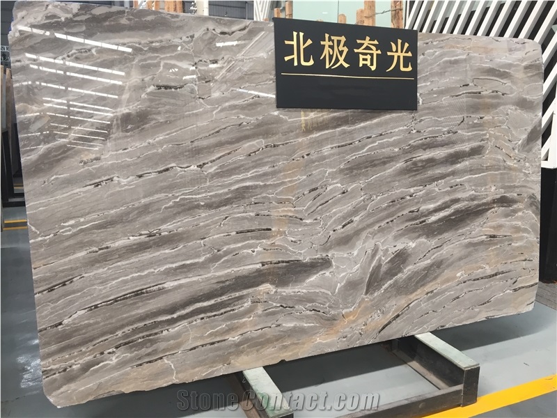 China Venice Brwon Slab Tile for Project