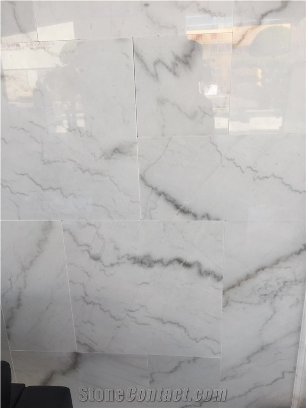 Guangxi White Marble China Carrara Slab