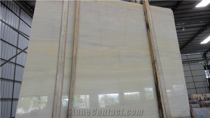 Italy Wooden Grain Marble Slabs Tiles Project Wall Floor