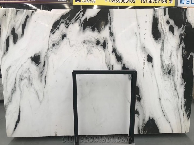 Panda White Marble Wall Floor Project Slab Tile