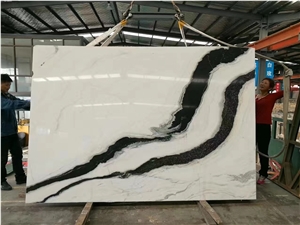 Panda White Marble Wall Floor Project Slab Tile