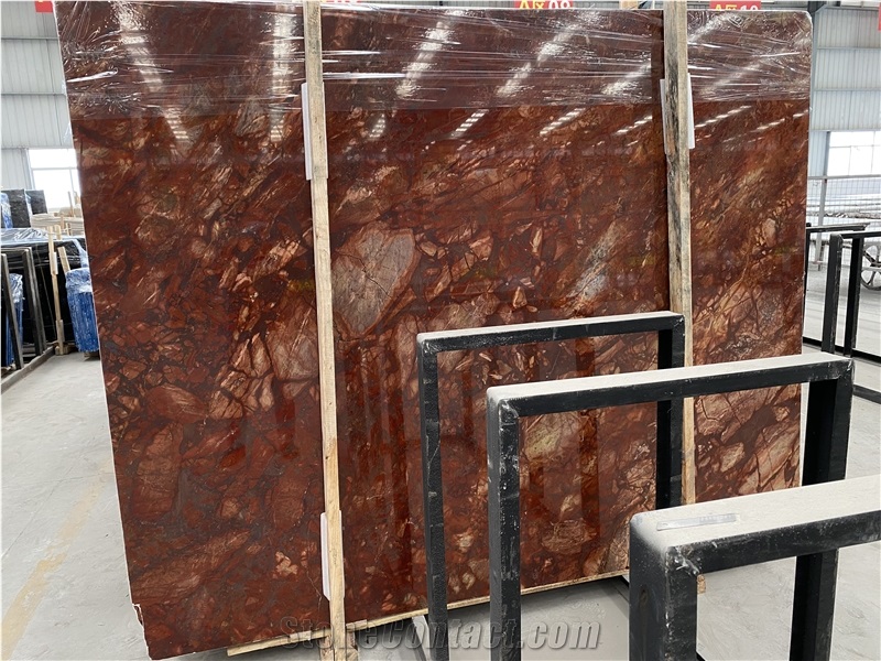 Rosso Damasco Marble Floor Wall Slabs Tiles