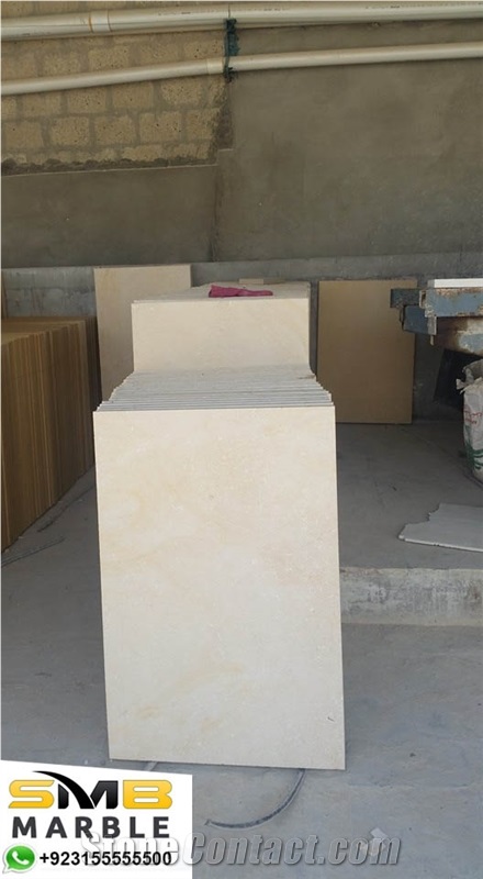 Pakistani Polished White Limestone Tiles & Slabs