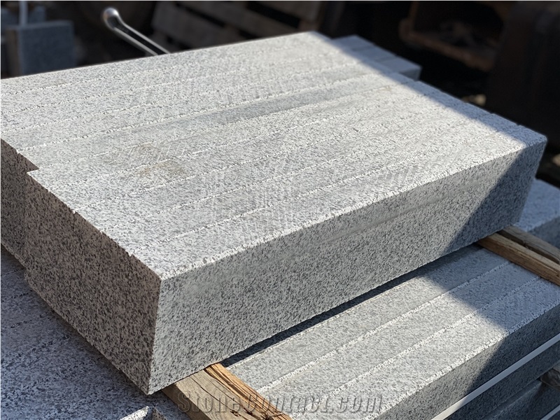 Grey Ukraine Granite Kerbstone-Sawn Cut