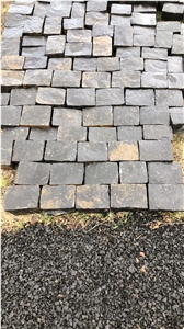 Kostopolsky Basalt Cube Stone,Black Basalt Cobblestone Pavers, Lava Stone Cobble
