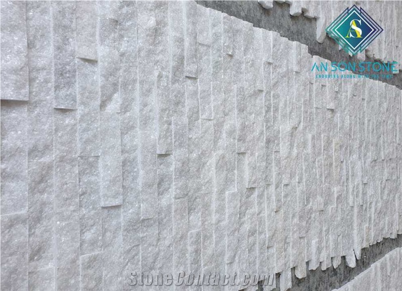 Luxury Crystal White Marble Stone Veneer Wall Panel
