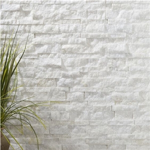 Luxury Crystal White Marble Stone Veneer Wall Panel