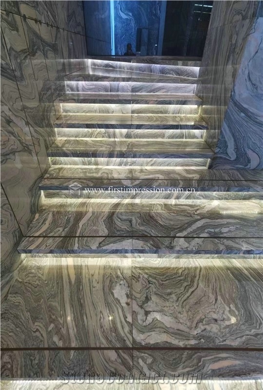 China Cloudy Grey Marble Slabs,Tiles for Floor