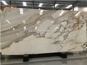 Famous Italy Calacatta Gold Marble Slabs,Tiles