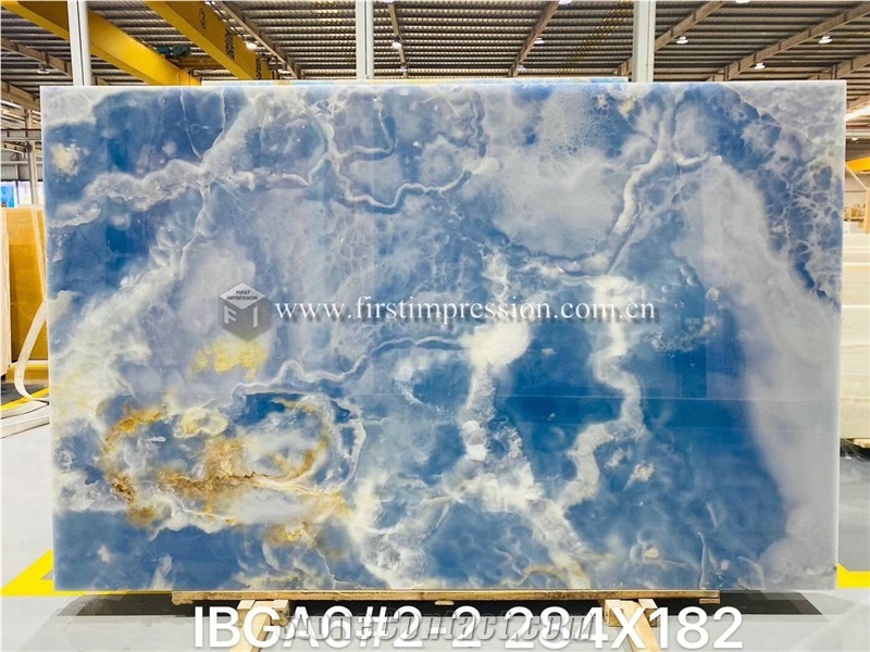 High Quality Blue Onyx Slabs,Tiles for Walling