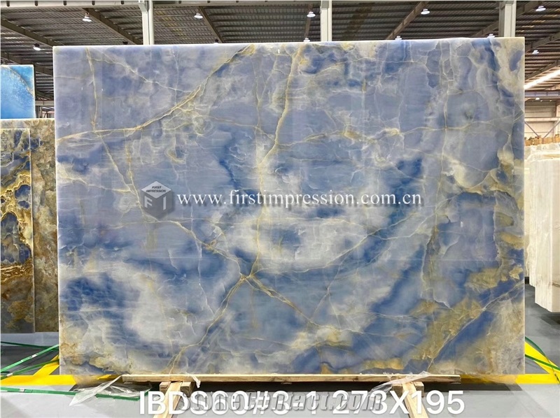 High Quality Luxury Blue Onyx Slabs for Interior