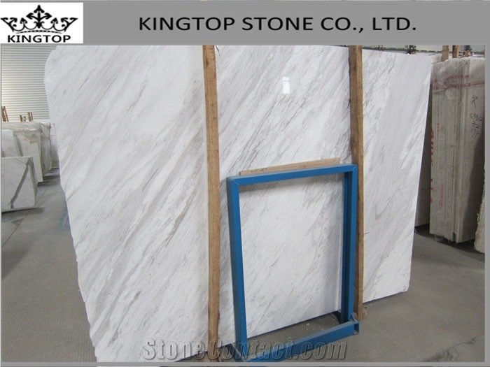 Greece Natural Stone Quarry Volakas Spider White Marble Tile