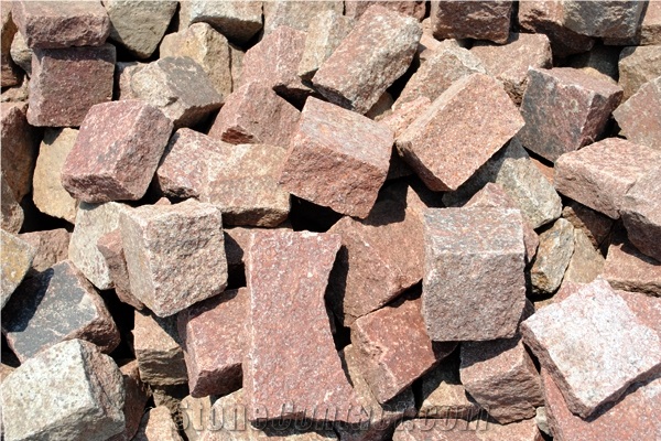 Mexican Porphyry Cube Stone Pavers