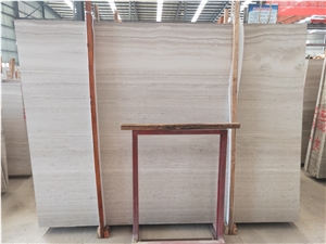 China White Wood Grain Vein Marble Slabs Floor Wall Tiles