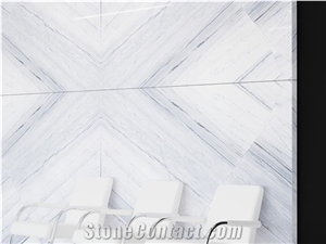Syman Crystal Marble Tiles, Slab