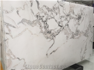 Italy Natural Fendi White Slab Tile Wall Floor Project