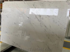 Atlantic White Marble Slabs Tiles Wall Floor Step Project